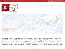 Tablet Screenshot of immortalphoenixstudios.com